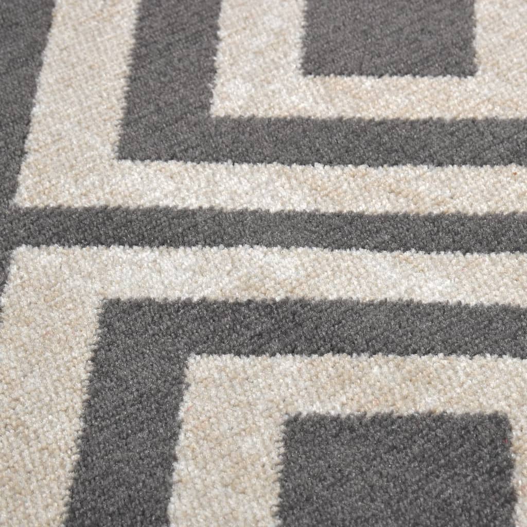vidaXL Vonkajší koberec hladko tkaný 80x150 cm bledočierny a béžový