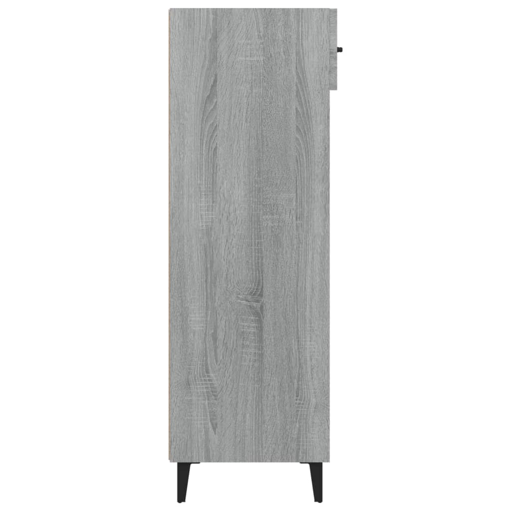 vidaXL Botník sivý dub sonoma 60x35x105 cm spracované drevo