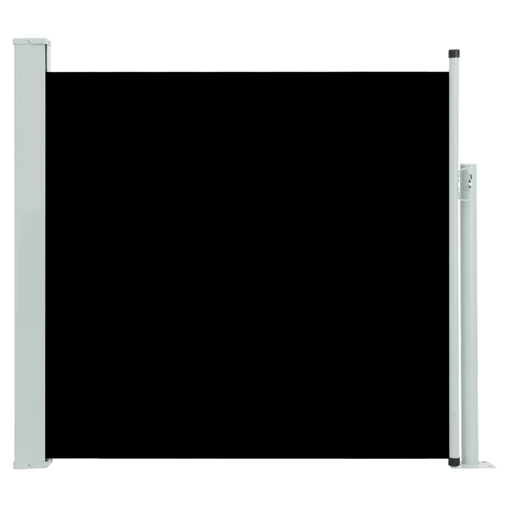 vidaXL Zaťahovacia bočná markíza na terasu 170x300 cm čierna