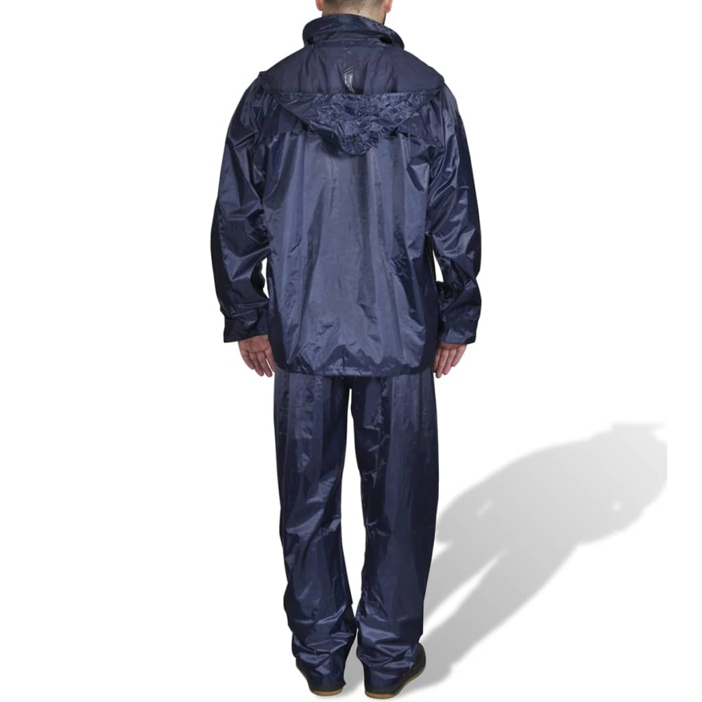 Pánsky 2-dielny pršiplášť s kapucňou, XXL, námornícka modrá