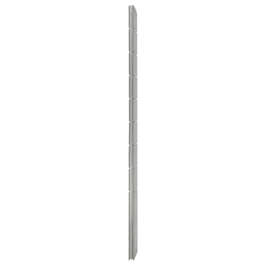 vidaXL Gabionový plotový stĺpik strieborný 220 cm pozinkovaná oceľ