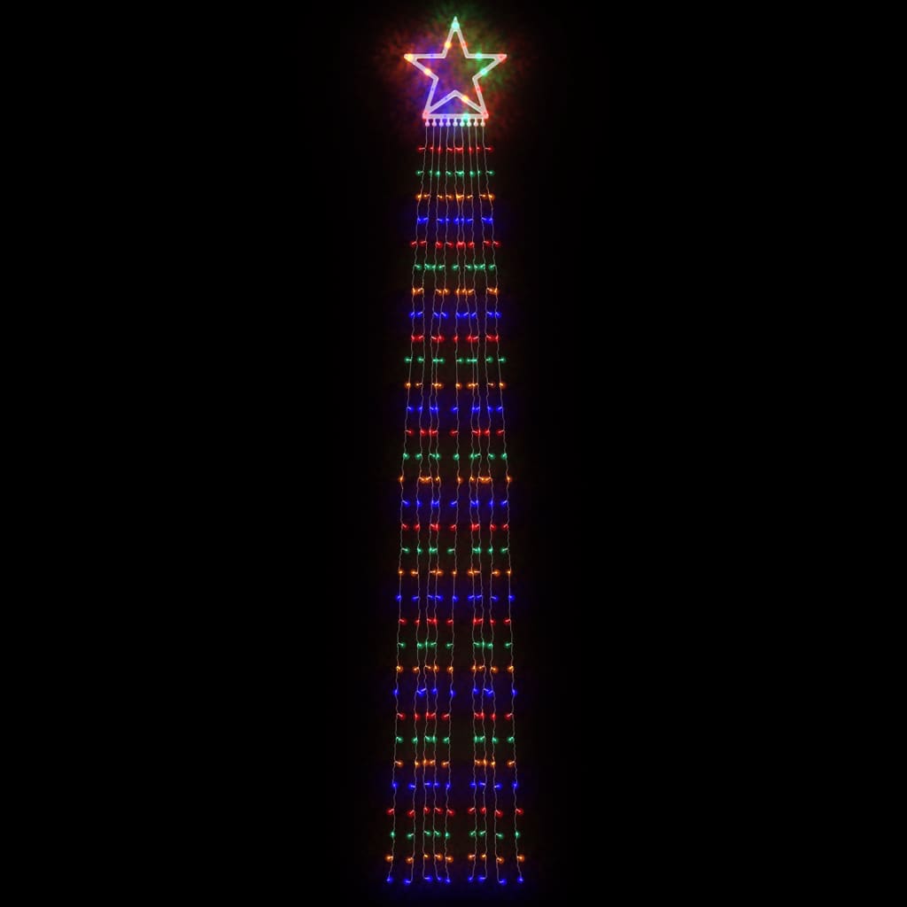 vidaXL Svetlo na vianočný stromček 320 LED farebné 375 cm