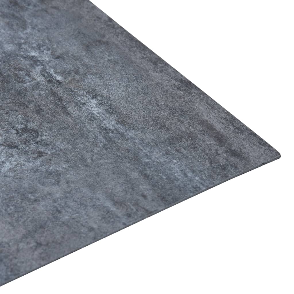 vidaXL Samolepiace podlahové dosky 5,11 m², PVC, sivý mramor