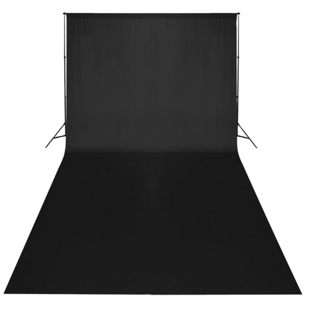 vidaXL Fotopozadie, bavlna, čierne 600x300 cm