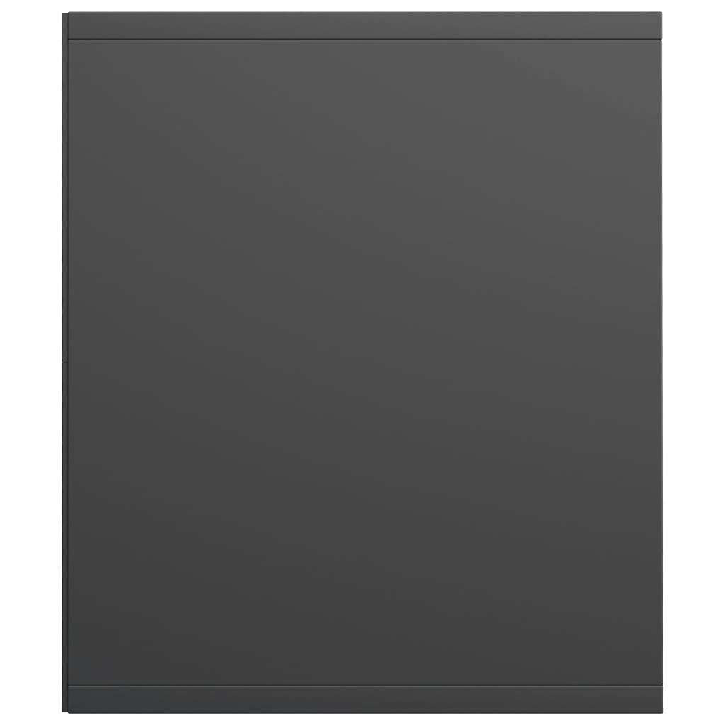 vidaXL Knižnica/TV skrinka, sivá 36x30x143 cm, kompozitné drevo