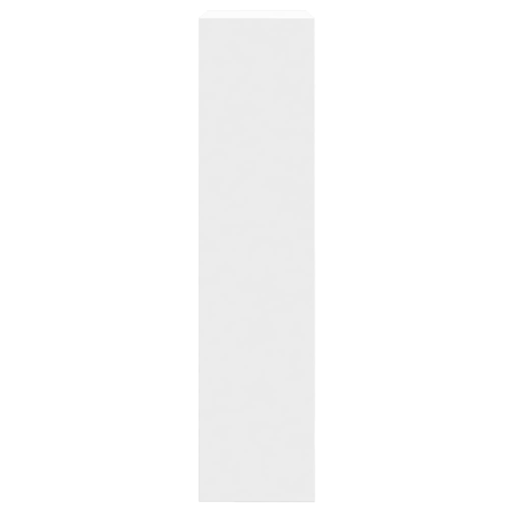 vidaXL Botník biely 60x21x87,5 cm kompozitné drevo