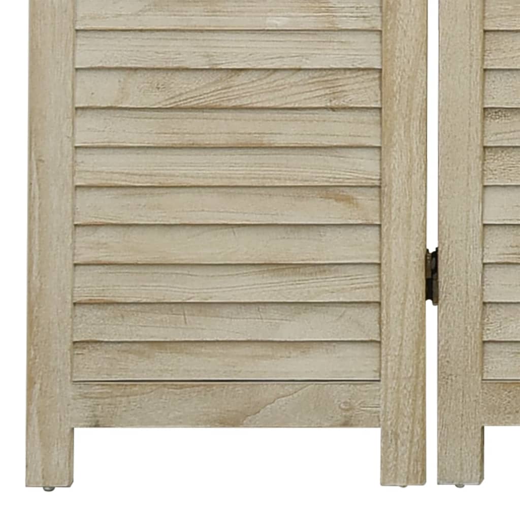vidaXL 4-panelový paraván 140x165 cm masívne drevo Paulownia
