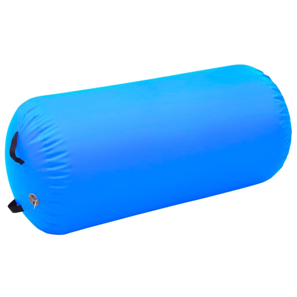 vidaXL Nafukovací gymnastický valec s pumpou 120x75 cm PVC modrý
