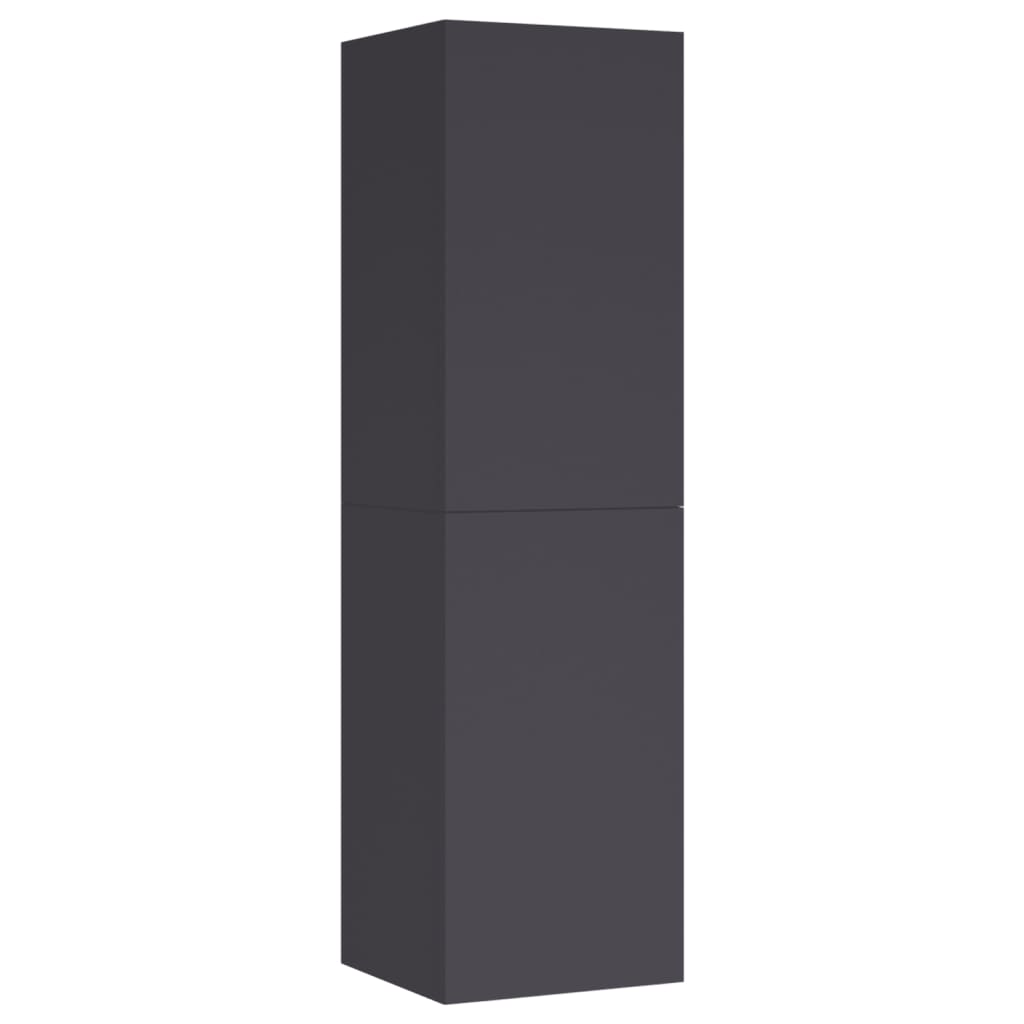vidaXL TV skrinky 2 ks, sivé 30,5x30x110 cm, kompozitné drevo