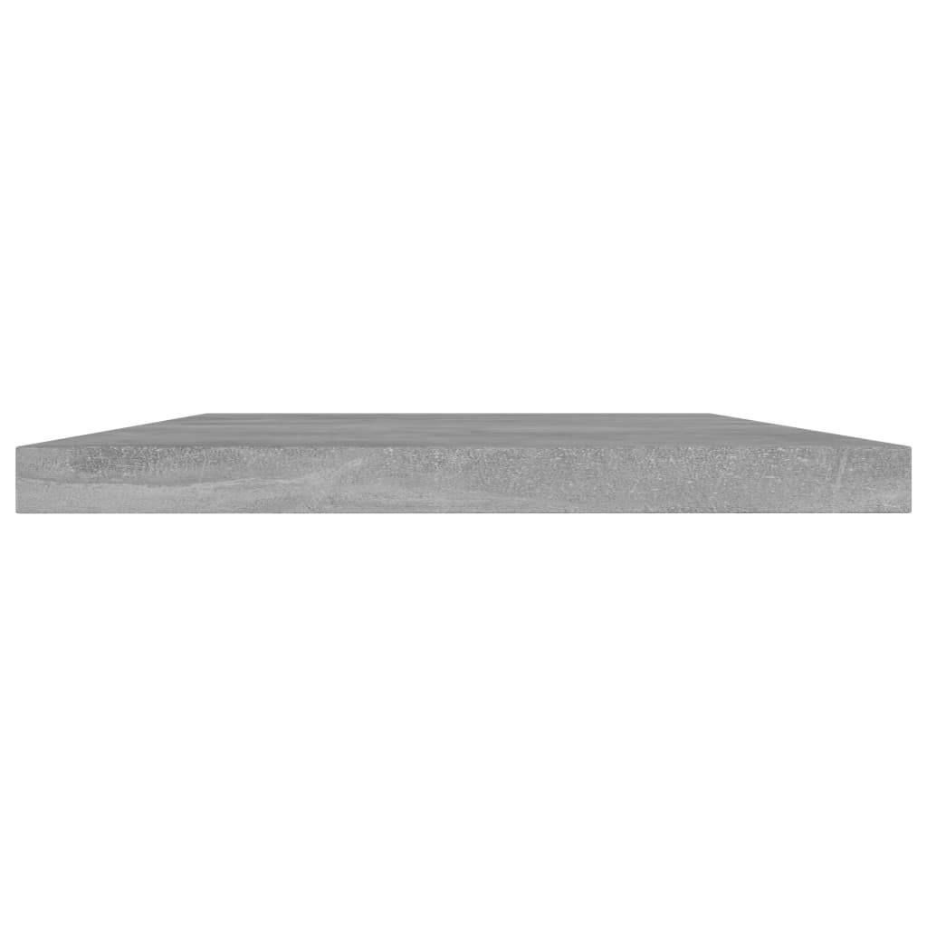 vidaXL Prídavné police 4 ks, betónovo sivé 40x20x1,5 cm, drevotrieska