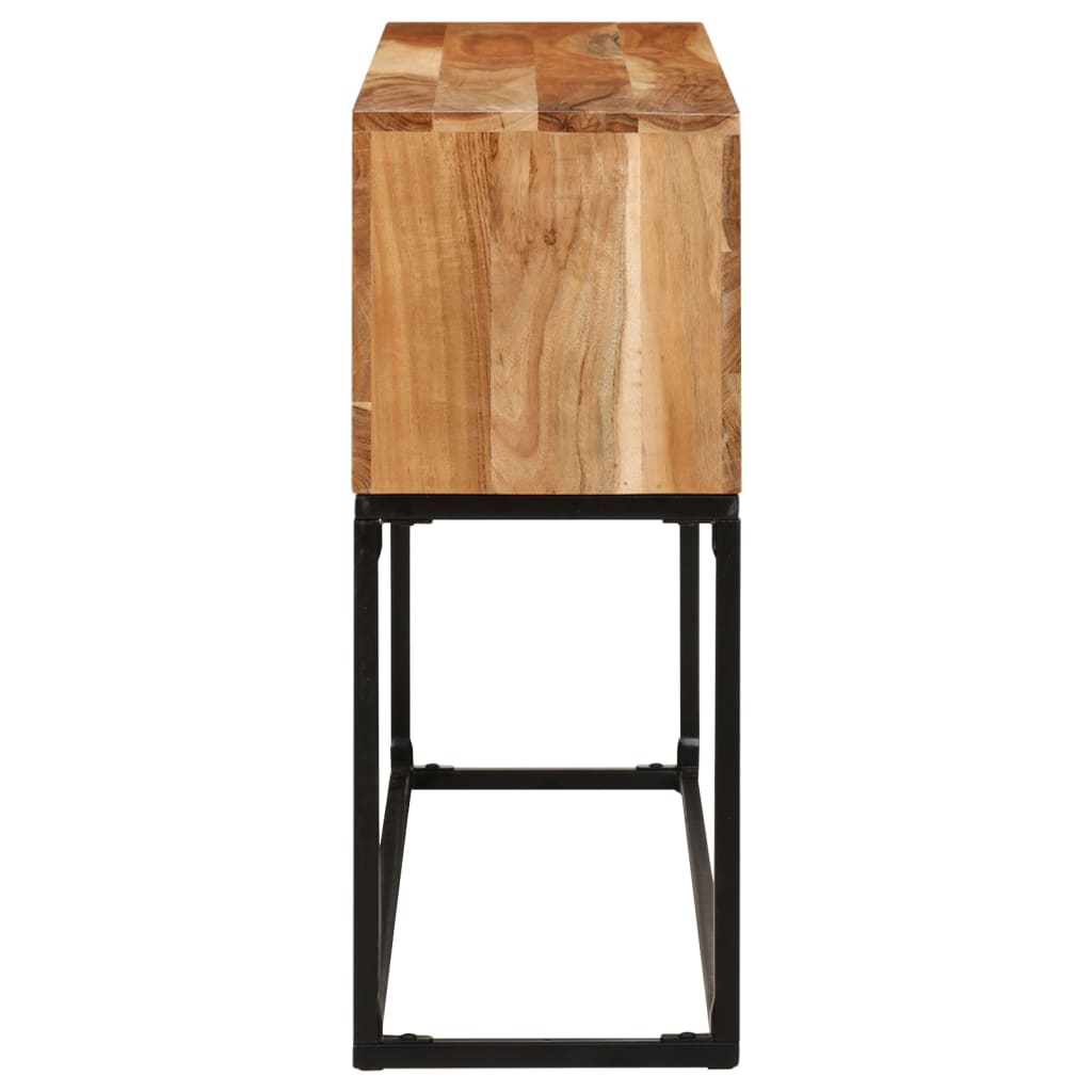 vidaXL Konzolový stolík 120x30x75 cm masívne akáciové drevo