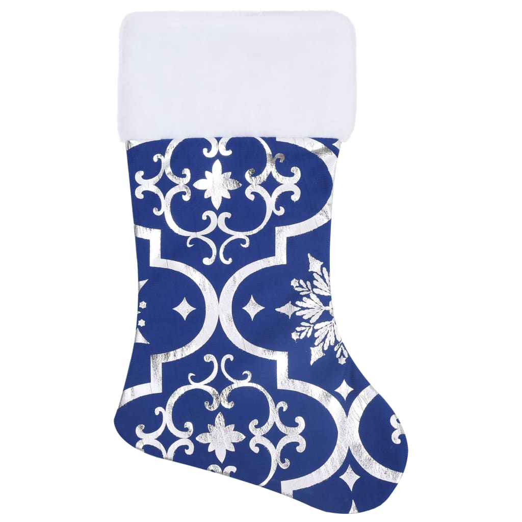 vidaXL Luxusná deka pod vianočný stromček a ponožka modrá 150 cm látka