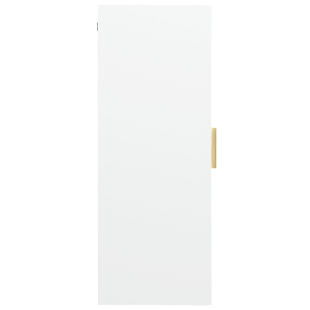 vidaXL Závesná nástenná skrinka biela 69,5x34x90 cm
