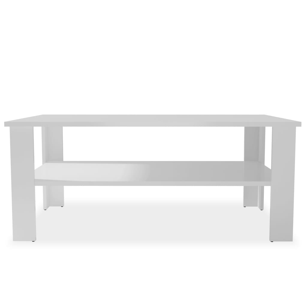 vidaXL Konferenčný stolík z drevotriesky, 100x59x42 cm, biely
