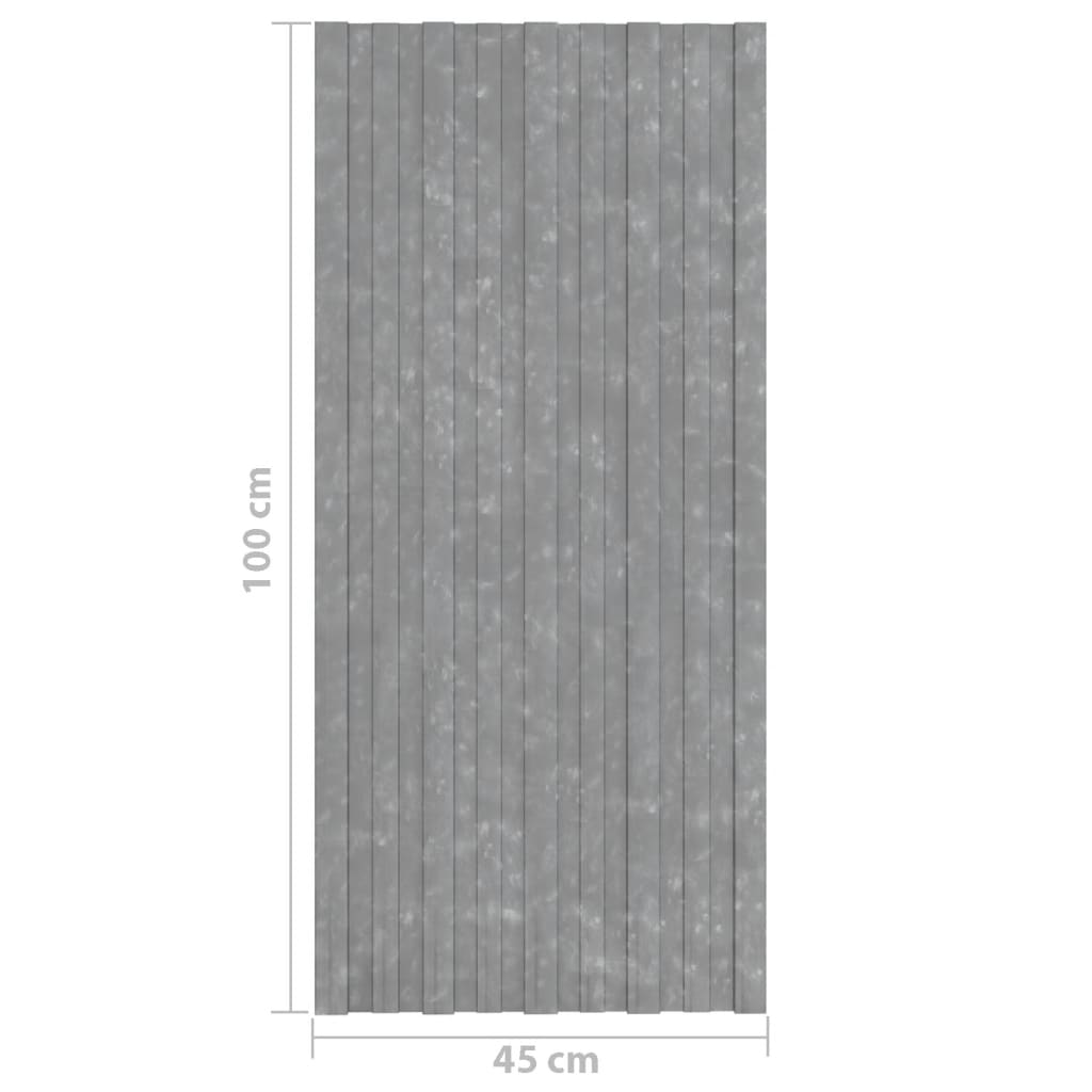 vidaXL Strešné panely 12 ks pozinkovaná oceľ strieborné 100x45 cm