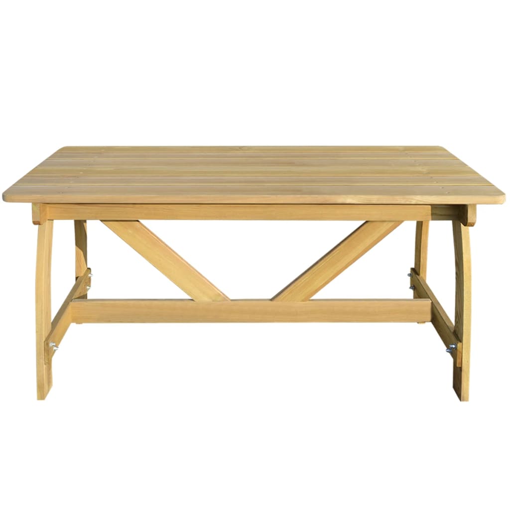 vidaXL Záhradný stôl 150x74x75 cm, impregnovaná borovica