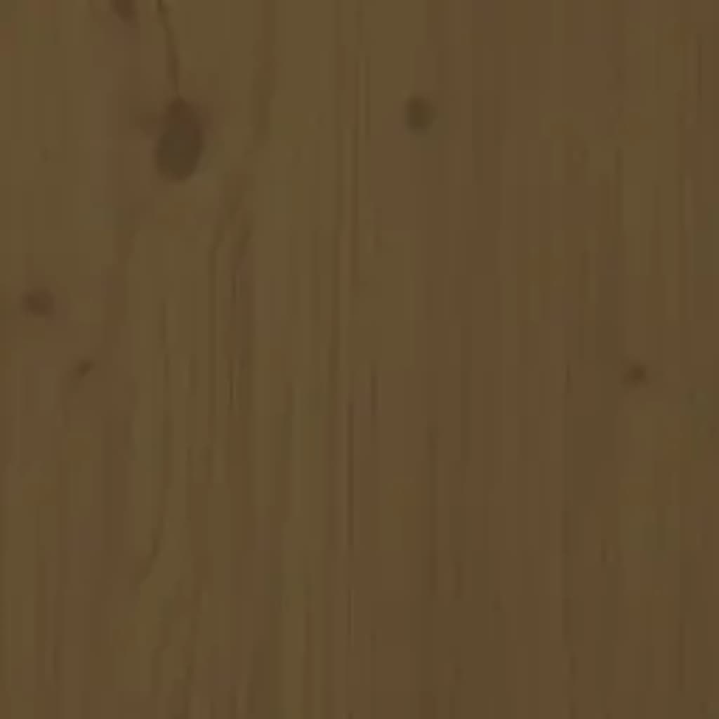 vidaXL Posteľný rám medovo-hnedý masívne drevo 100x200 cm
