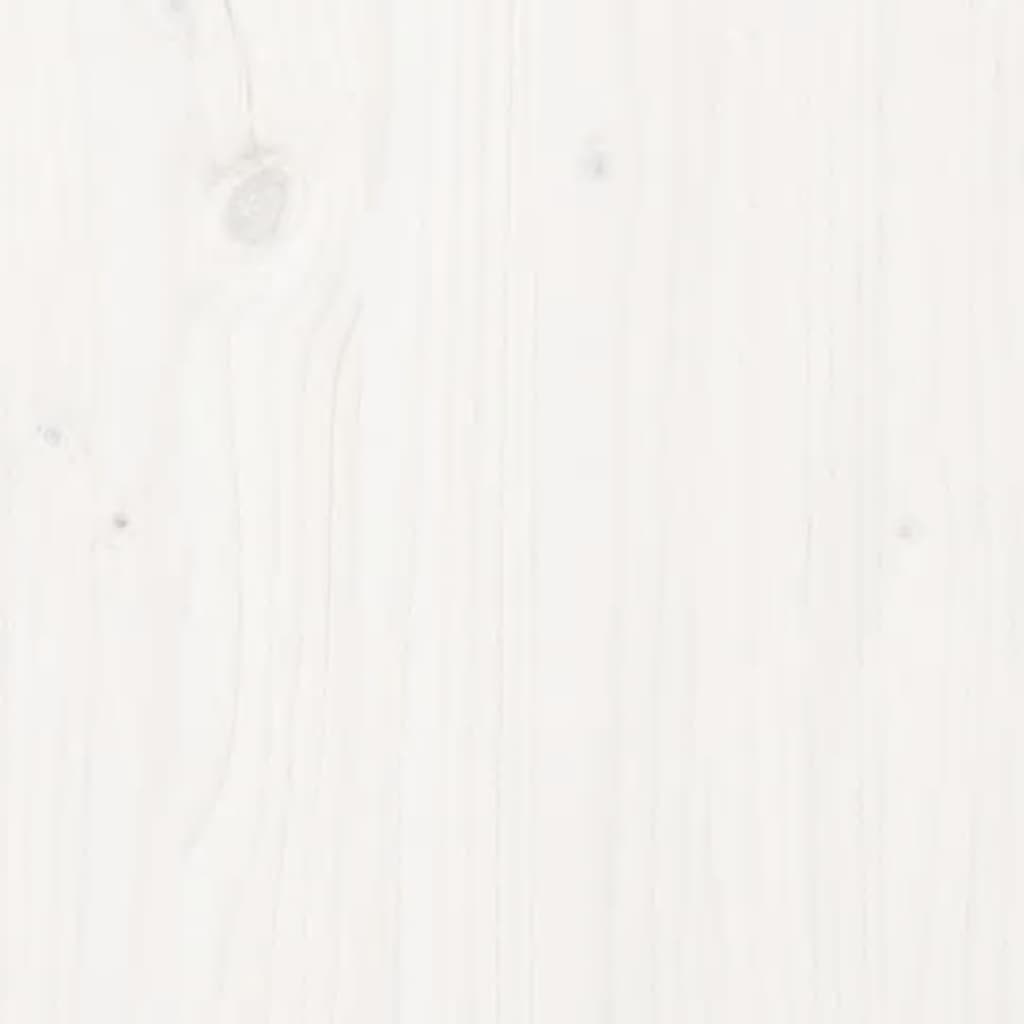 vidaXL Čelo postele biele 93,5x3x81 cm masívna borovica