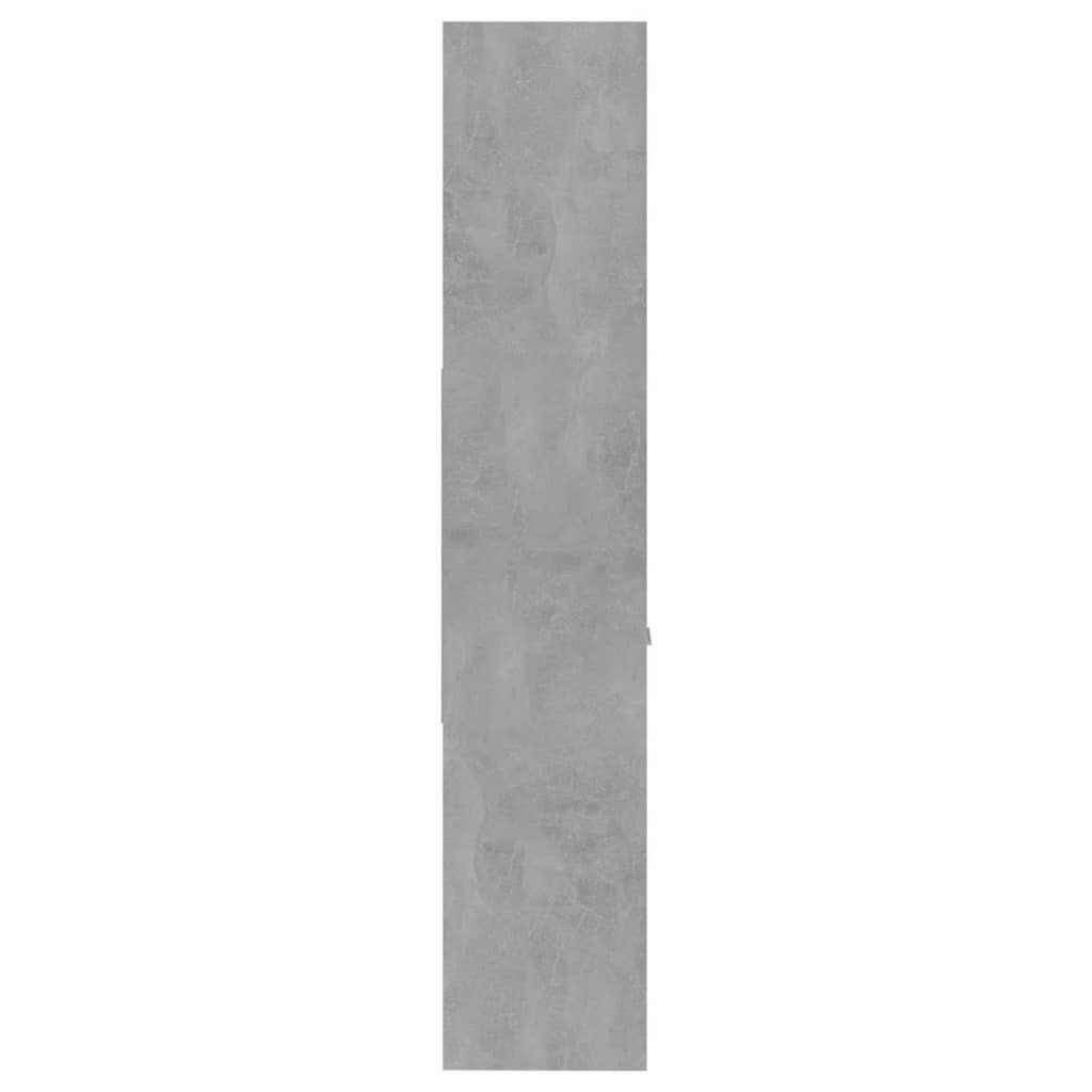 vidaXL Knižnica, betónovo sivá 60x35x180 cm, kompozitné drevo