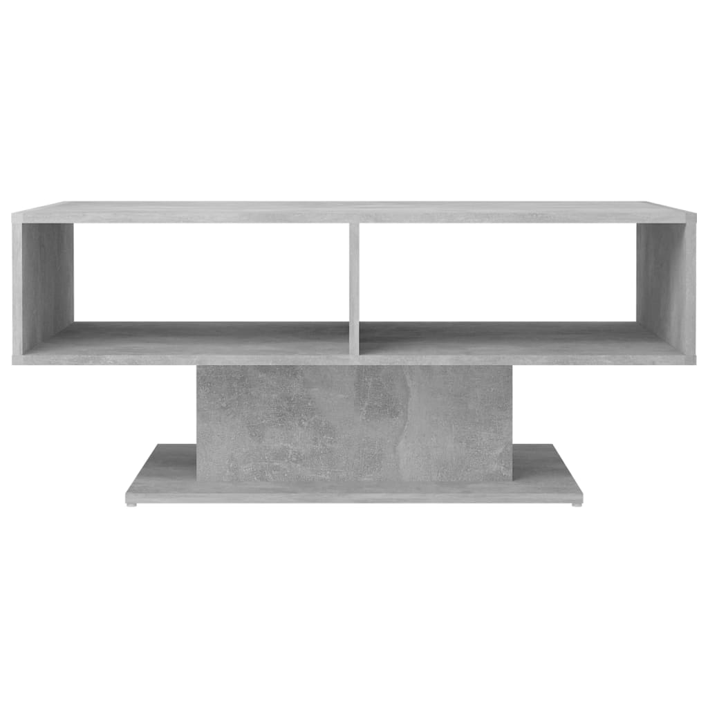 vidaXL Konferenčný stolík betónovo-sivý 103,5x50x44,5 cm drevotrieska