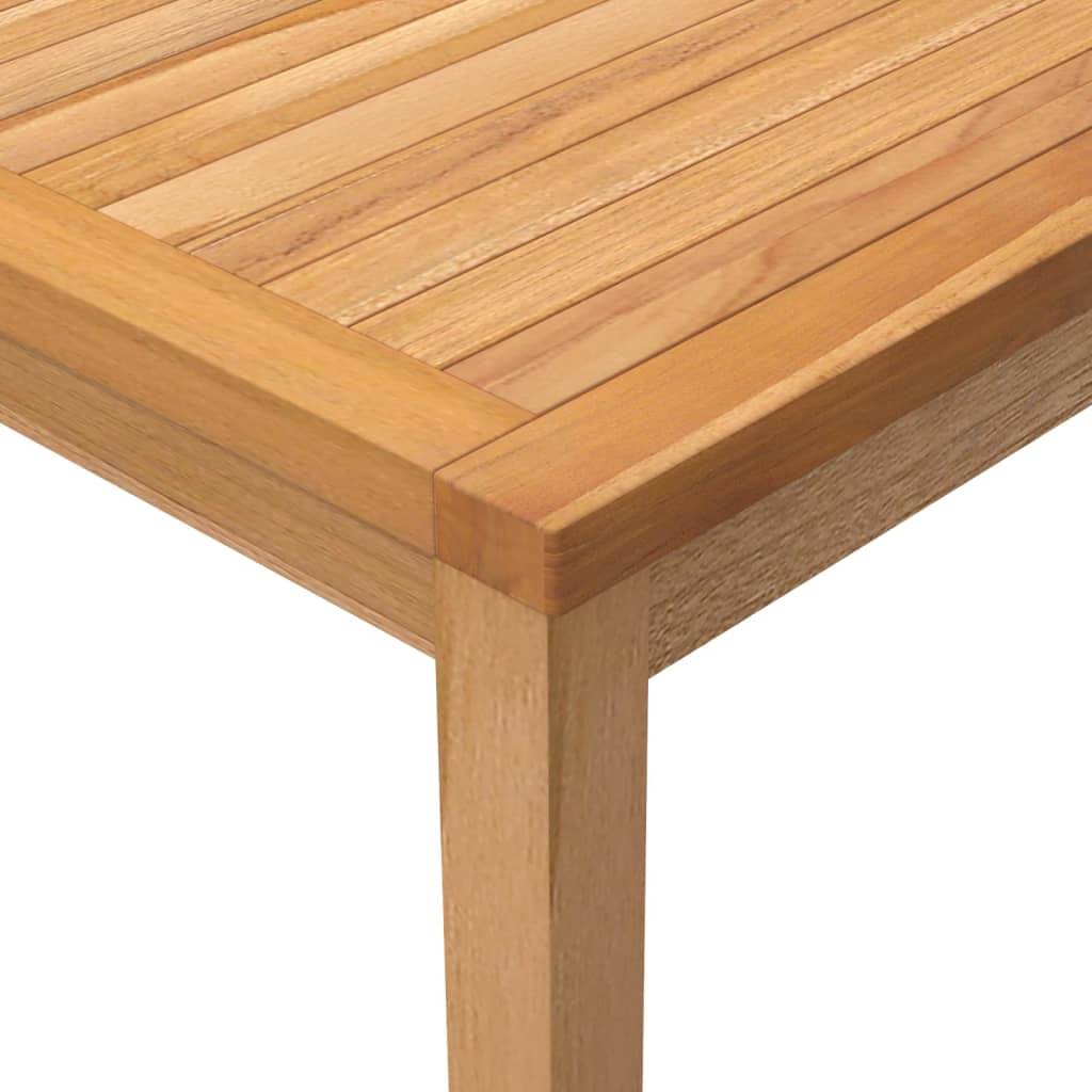 vidaXL Záhradný jedálenský stôl 110x110x77 cm masívne tíkové drevo