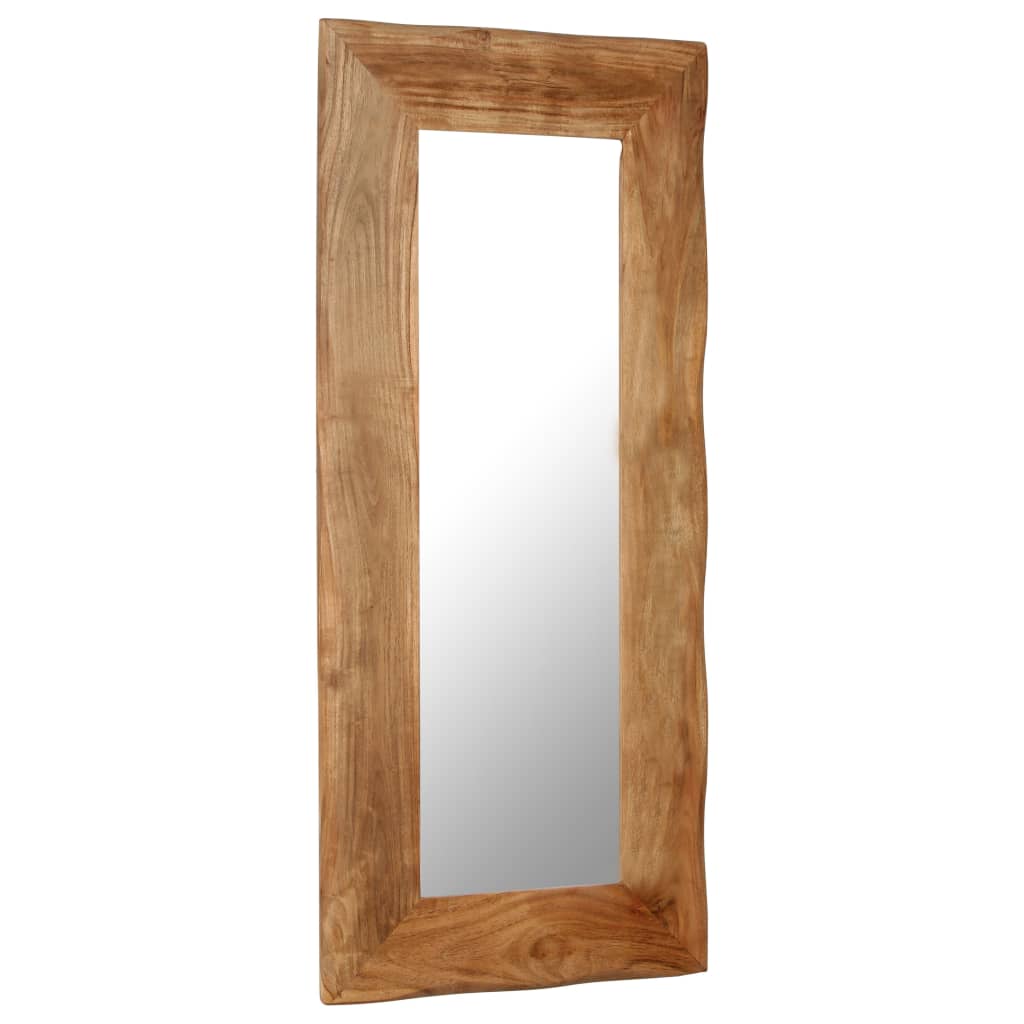 vidaXL Kozmetické zrkadlo z akáciového dreva 50x110 cm