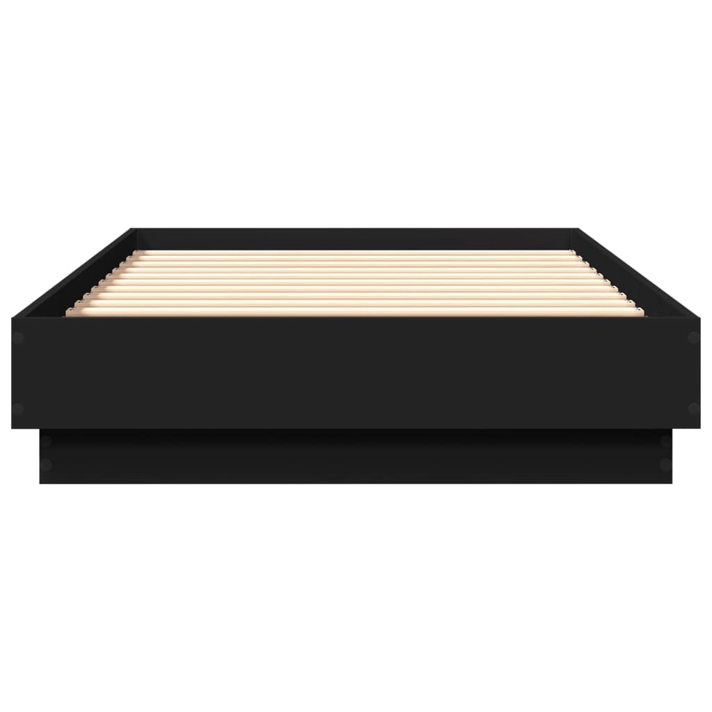 vidaXL Posteľný rám čierny 90x190 cm kompozitné drevo