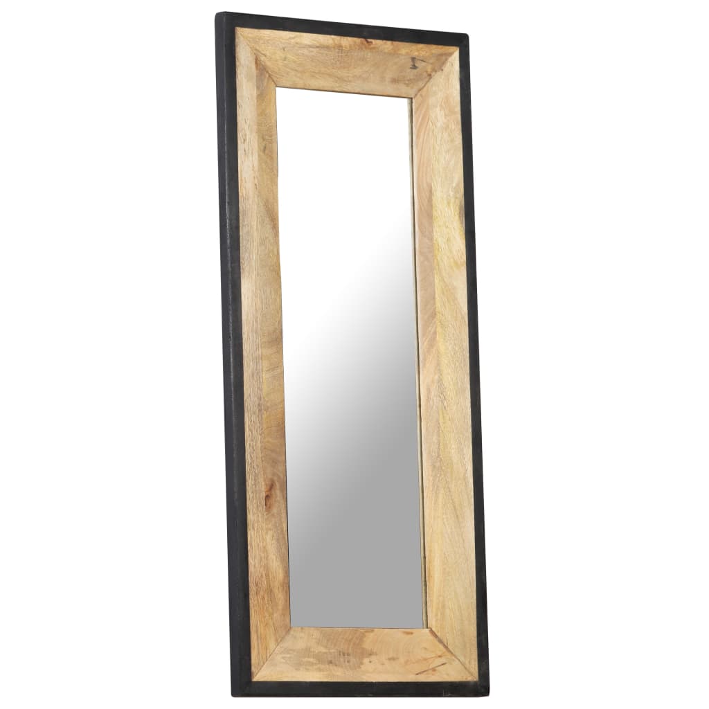 vidaXL Zrkadlo 110x50 cm masívne mangovníkové drevo