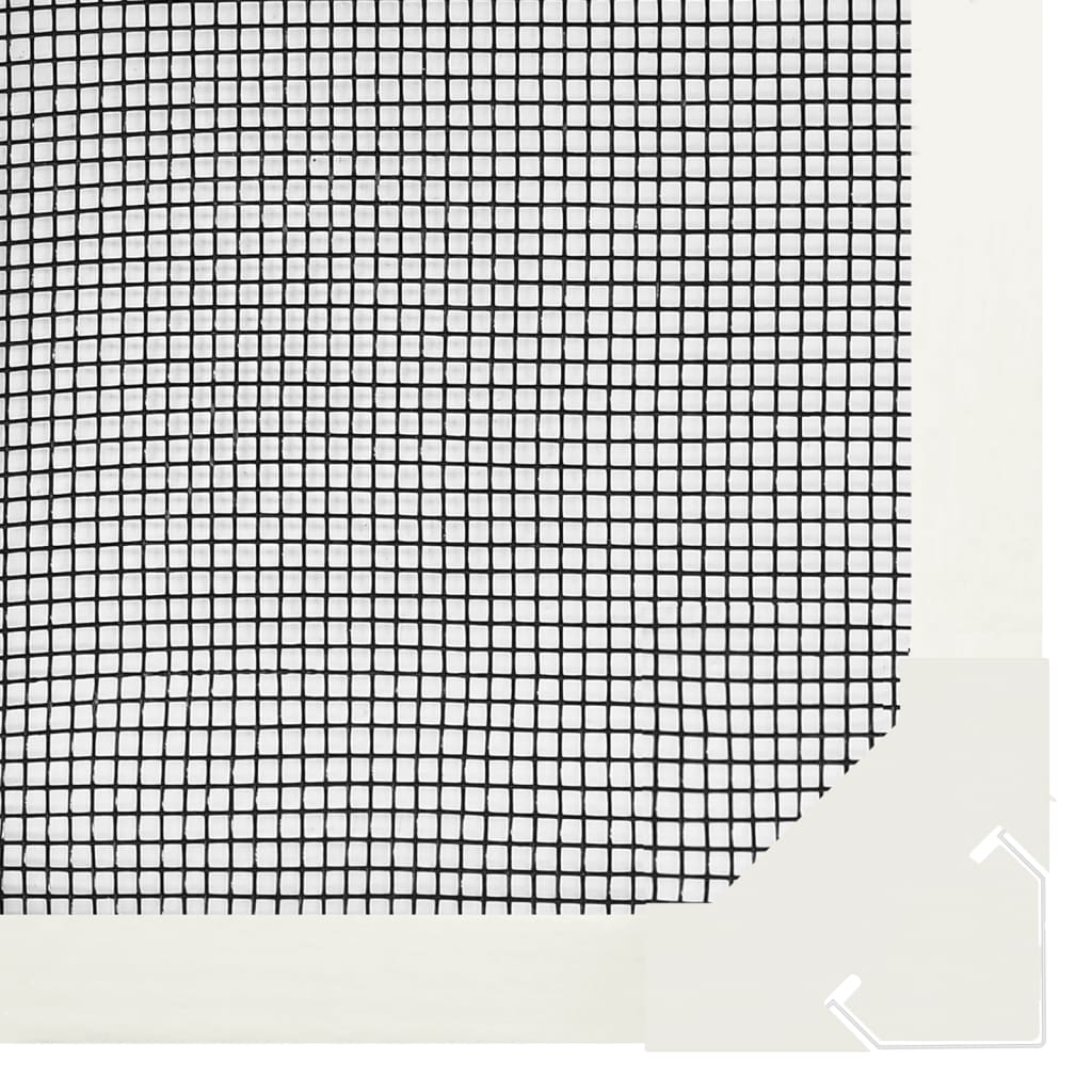 vidaXL Magnetická okenná sieťka proti hmyzu biela 80x120 cm