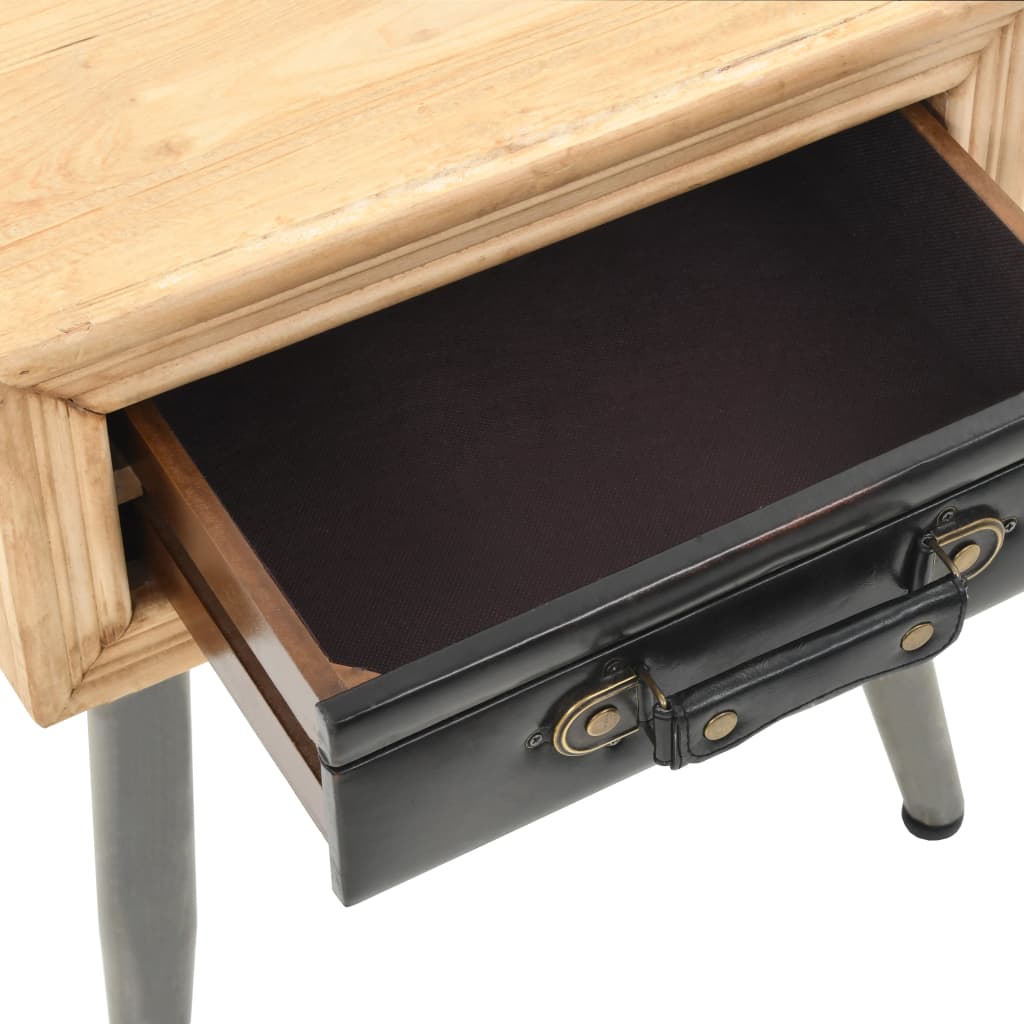 vidaXL Nočný stolík z jedľového dreva 43x38x50 cm