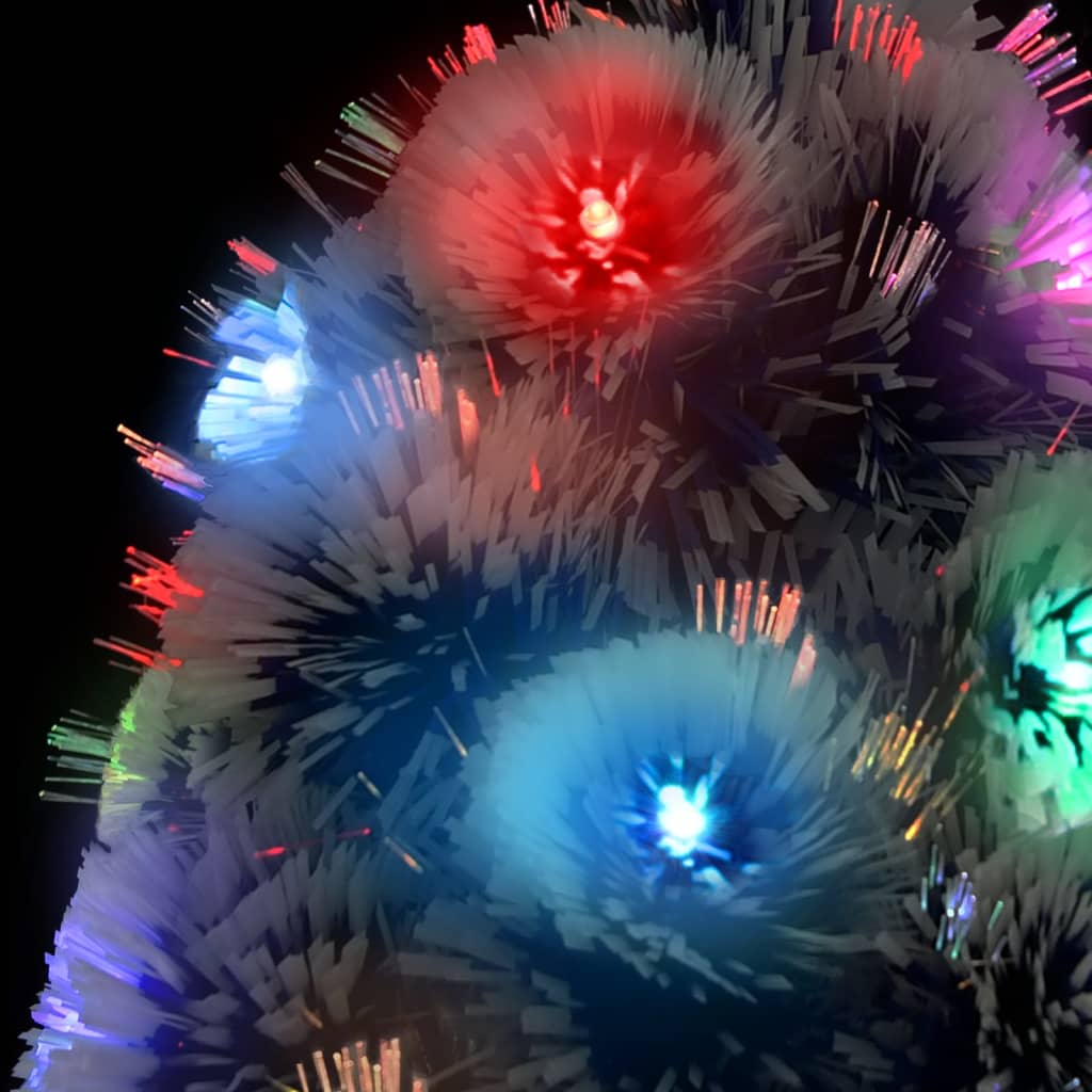 vidaXL Osvetlený vianočný stromček, bielo modrý 240 cm, optické vlákno