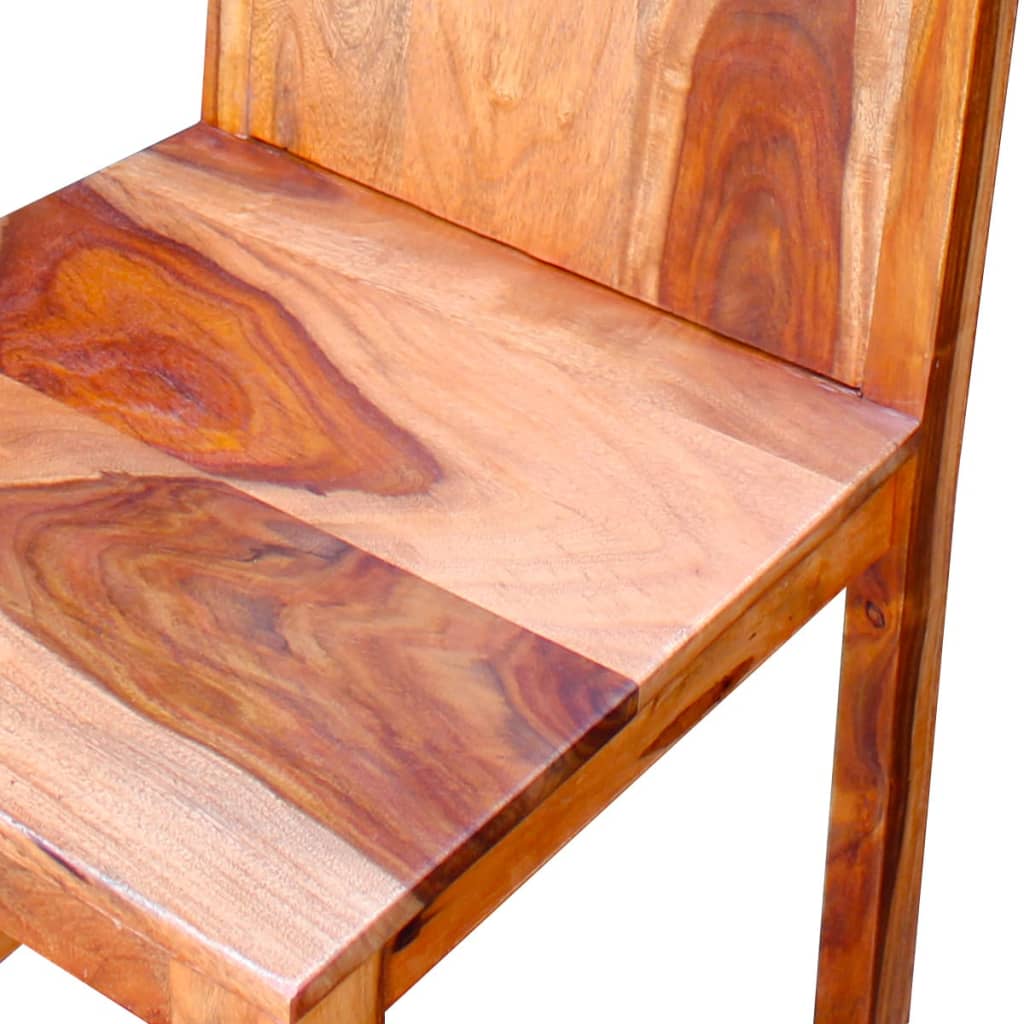 vidaXL Jedálenské stoličky, 6 ks, masívne sheeshamové drevo