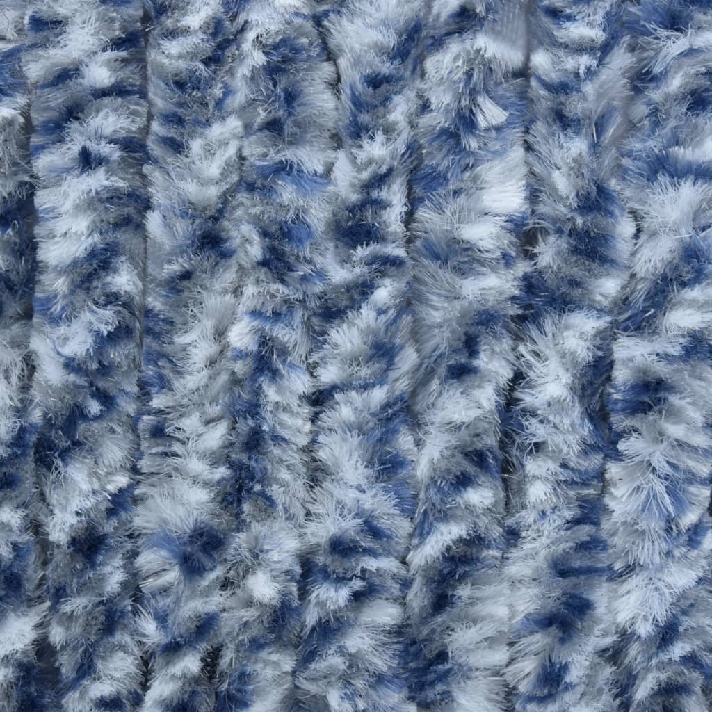 vidaXL Záves proti hmyzu, modrý a biely 56x200 cm, ženilka