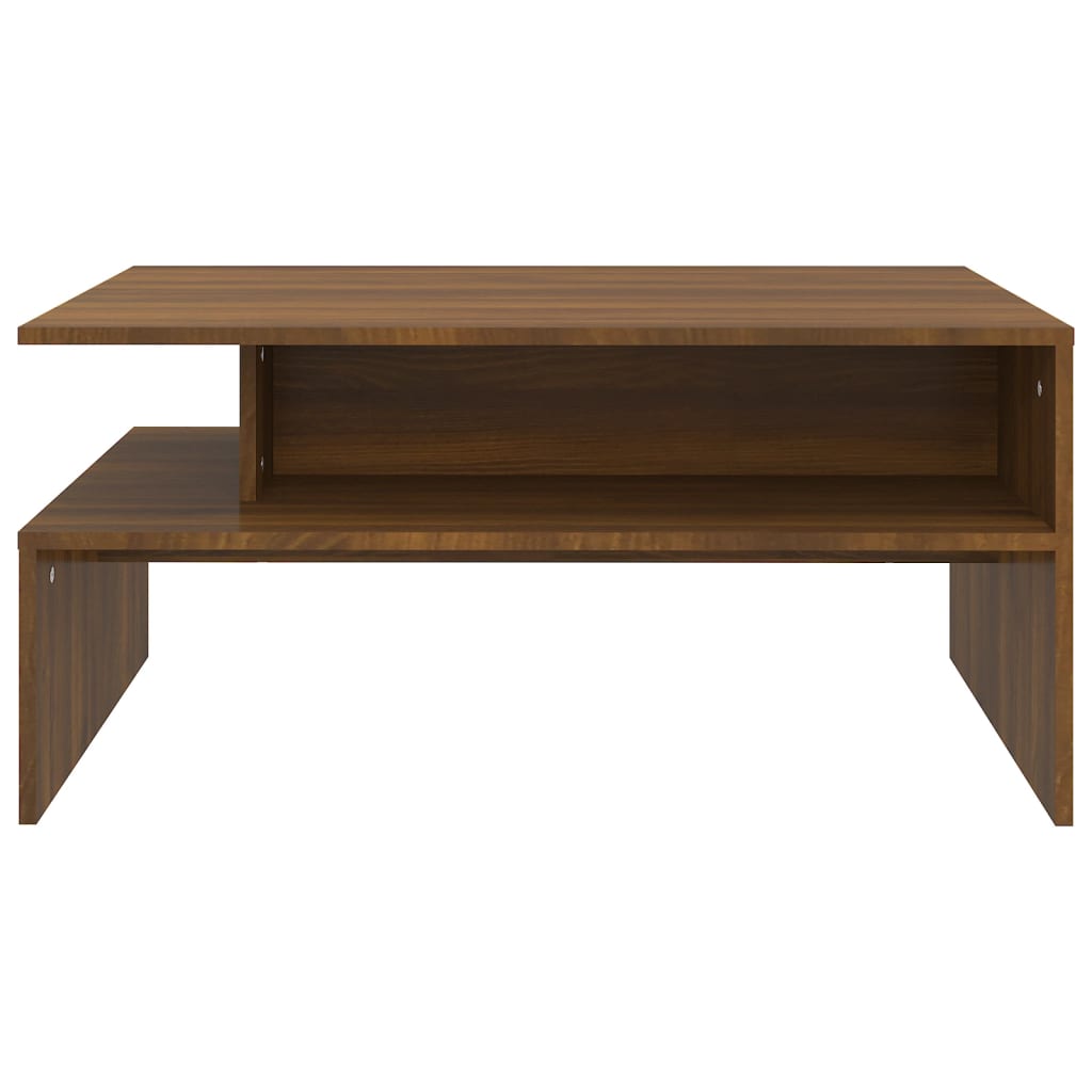 vidaXL Konferenčný stolík hnedý dub 90x60x42,5 cm spracované drevo