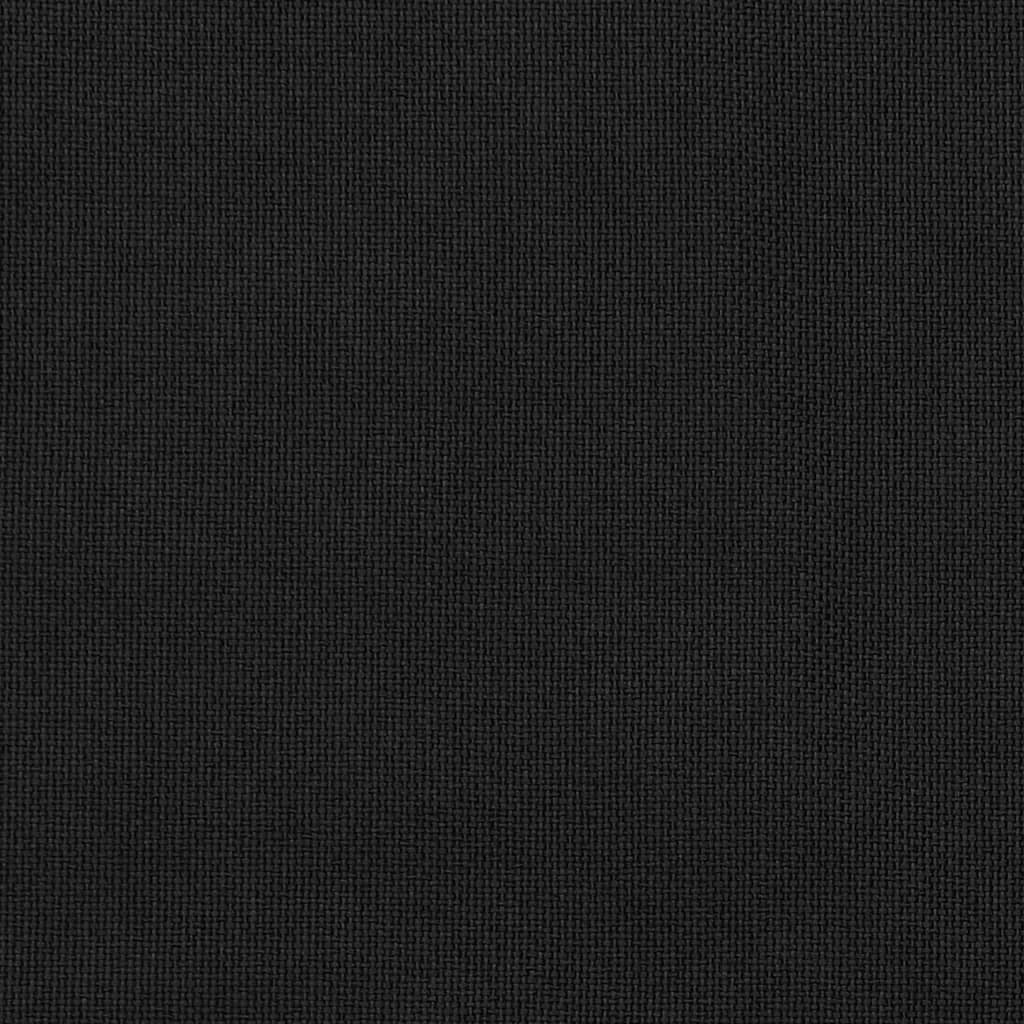vidaXL Zatemňovací záves, ľanový vzhľad, háčiky, čierny 290x245 cm