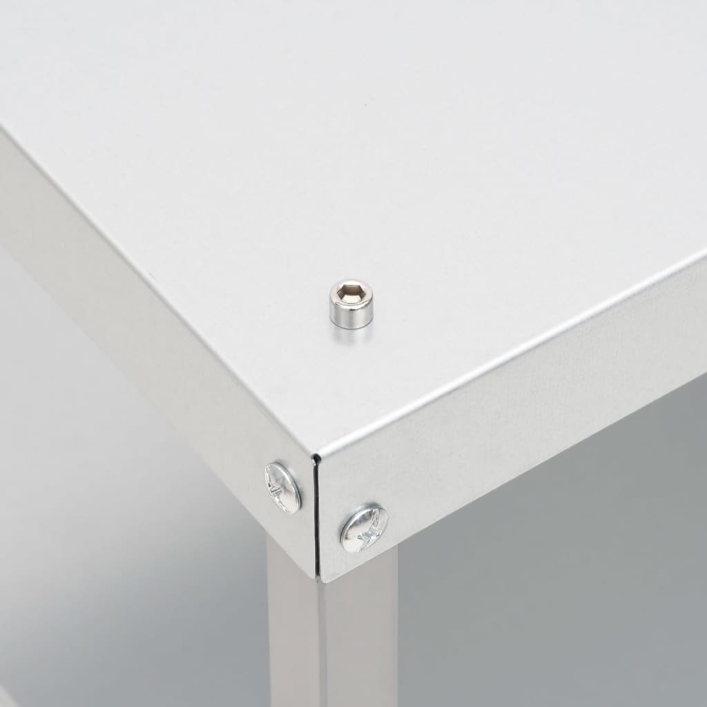 vidaXL Stôl pre grilovaciu udiareň 40x28x44,5 cm pozinkovaná oceľ