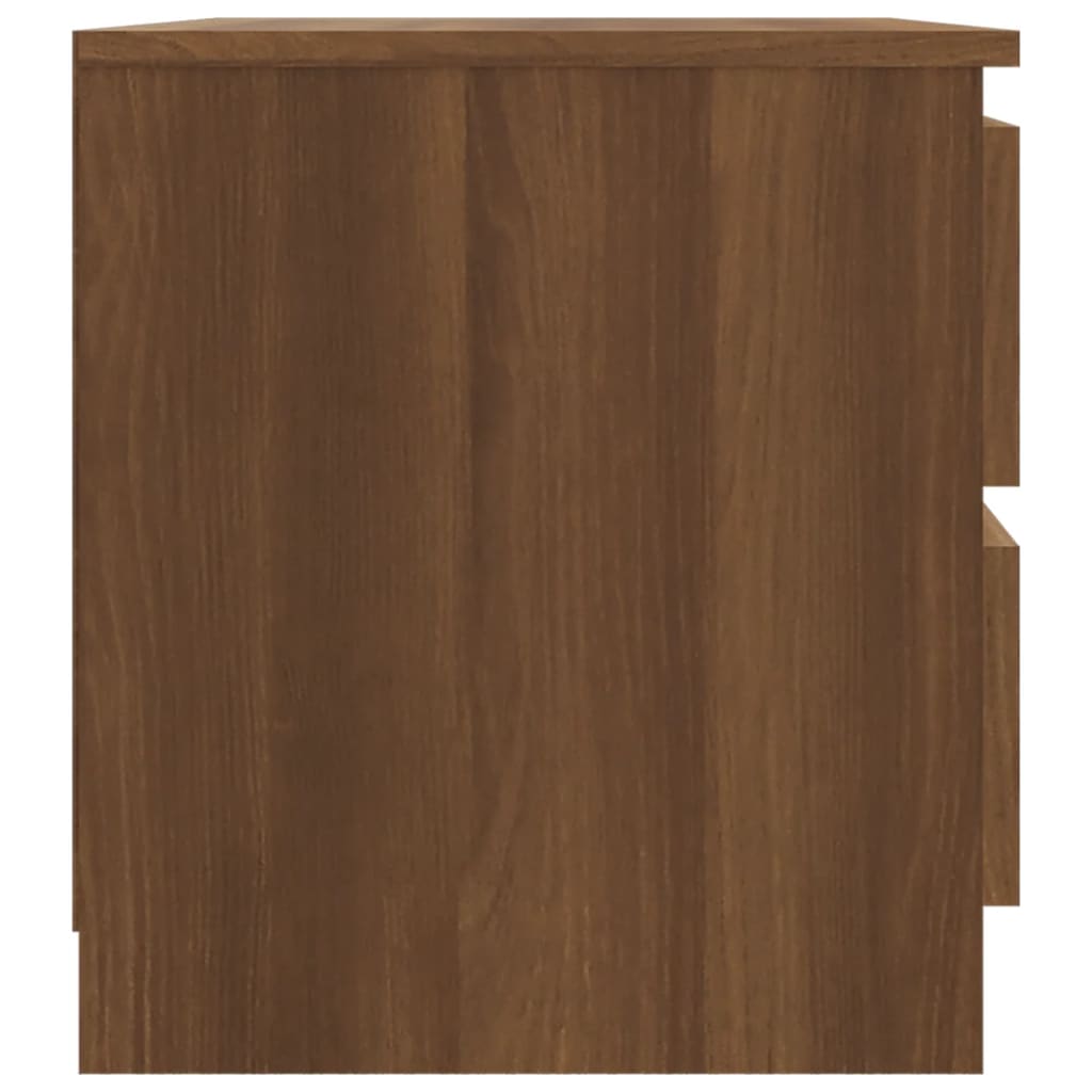 vidaXL Nočné stolíky 2 ks hnedý dub 50x39x43,5 cm spracované drevo
