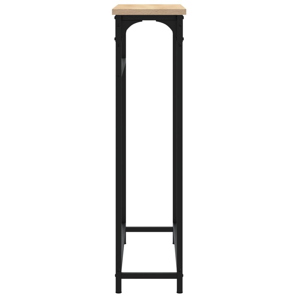vidaXL Konzolový stolík dub sonoma 75x19,5x75 cm kompozitné drevo