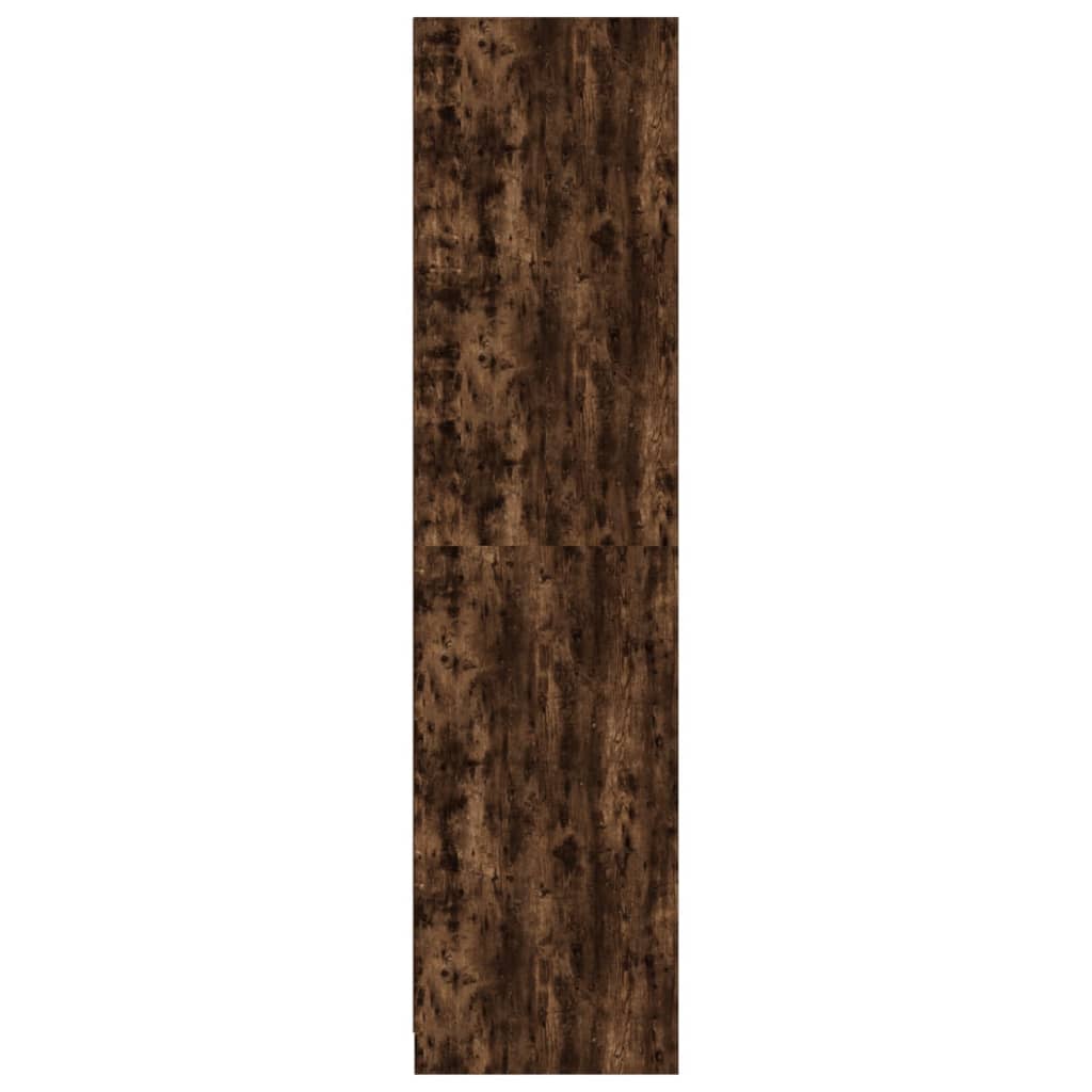 vidaXL Šatník dymový dub 100x50x200 cm spracované drevo