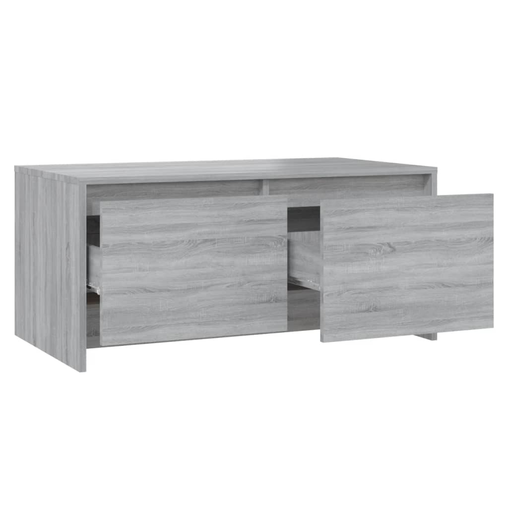 vidaXL Konferenčný stolík sivý 90x50x41,5 cm drevotrieska