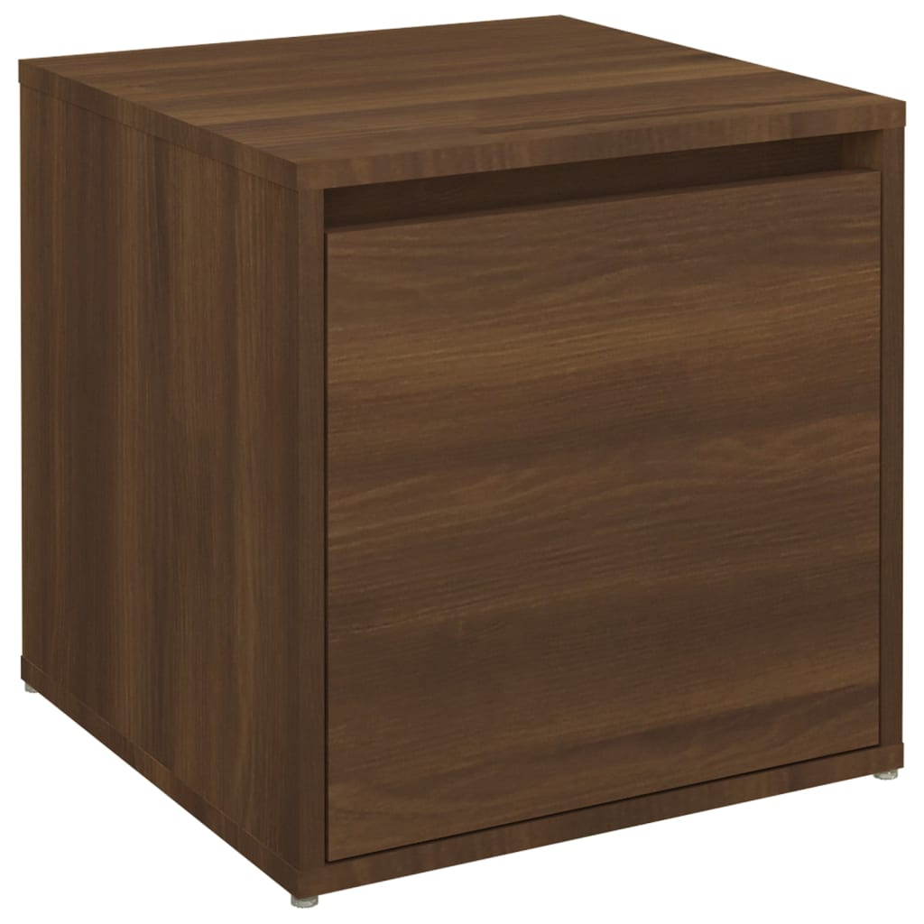 vidaXL Box so zásuvkou, hnedý dub 40,5x40x40 cm, kompozitné drevo