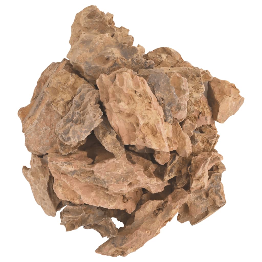 vidaXL Dračie kamene 10 kg hnedé 1-10 cm