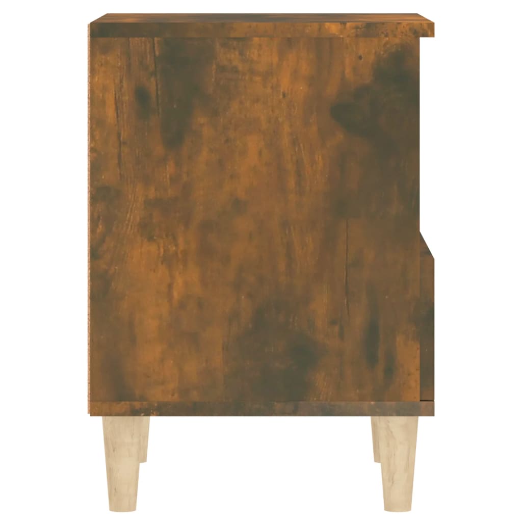 vidaXL Nočný stolík dymový dub 40x35x50 cm