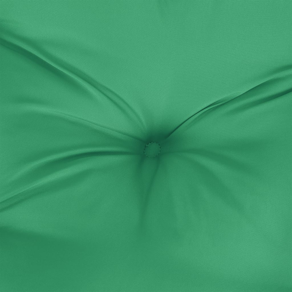 vidaXL Podložka na paletový nábytok, zelená 58x58x10 cm, látka