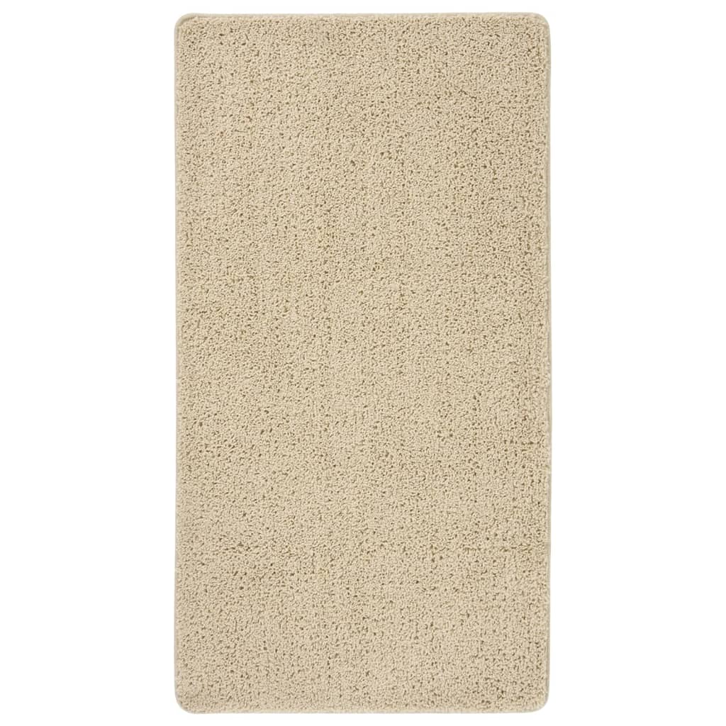 vidaXL Chlpatý koberec krémový 80x150 cm protišmykový