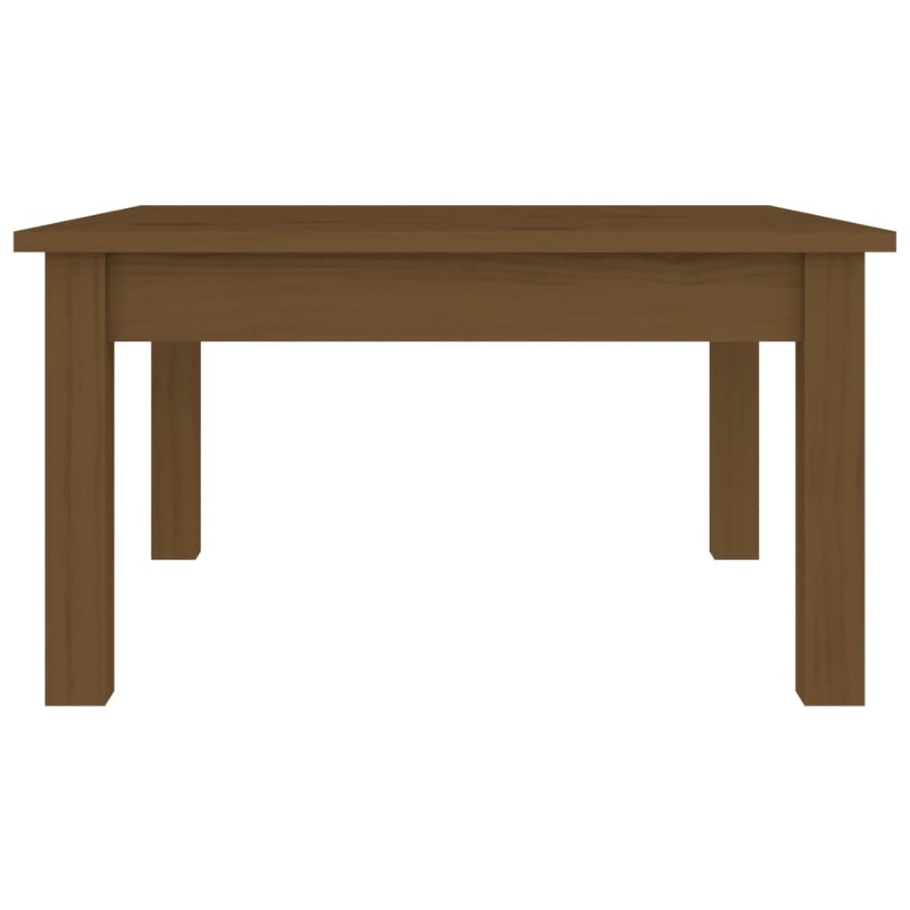 vidaXL Konferenčný stolík medovo-hnedý 55x55x30 cm borovicový masív