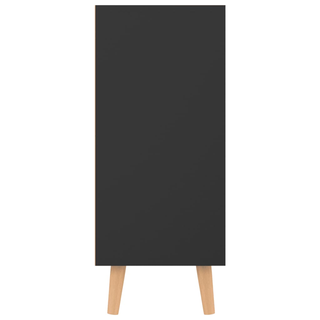 vidaXL Komoda, lesklá čierna 90x30x72 cm, kompozitné drevo