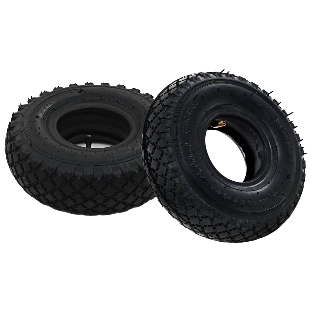 vidaXL 2 pneumatiky pre nakladací vozík a 2 duše 3.00-4 260x85