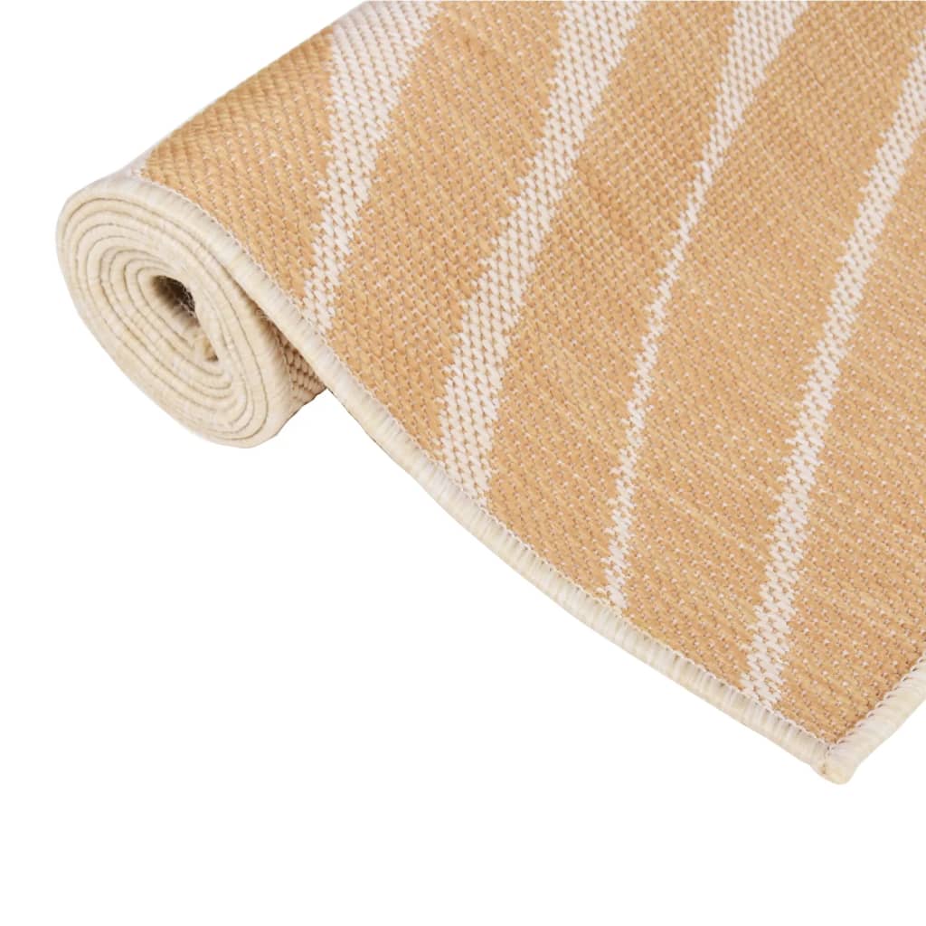 vidaXL Vonkajší koberec s plochým tkaním 80x150 cm listový vzor