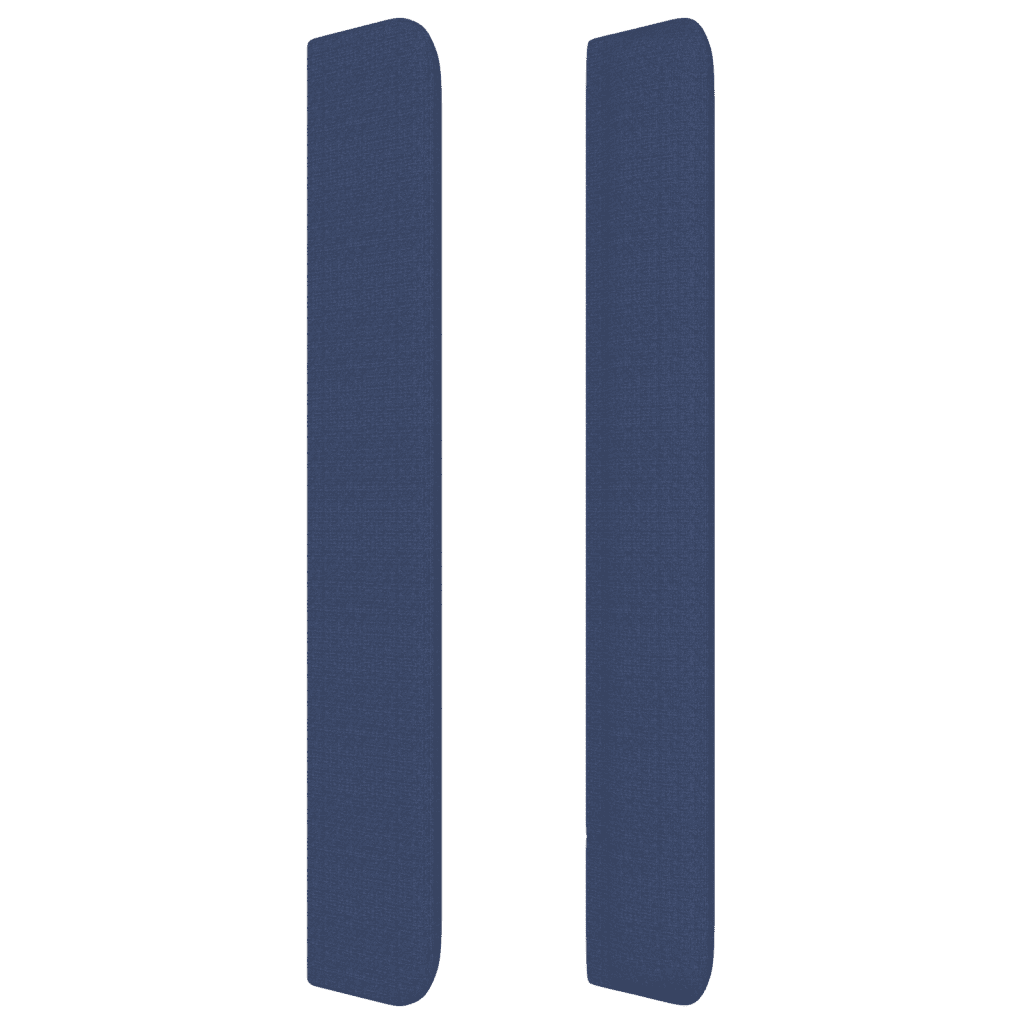 vidaXL Posteľný rám boxspring s matracom modrý 90x190 cm látka